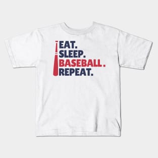 Eat Sleep Baseball Repeat Kids T-Shirt